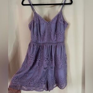 Lace Purple/ Pink Romper
